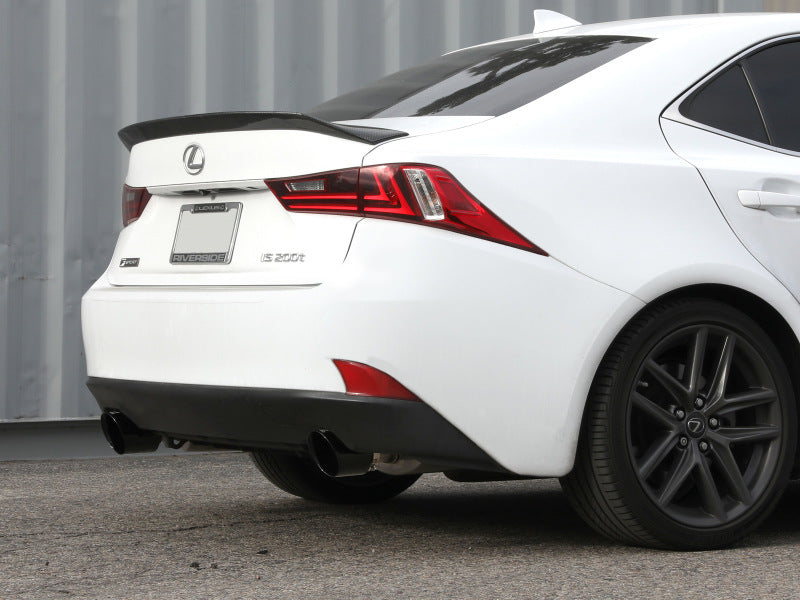 aFe POWER Takeda 16-17 Lexus IS200t L4-2.0L (t) 2.5in-3in 304 SS CB Exhaust w/ Black Tips - DTX Performance