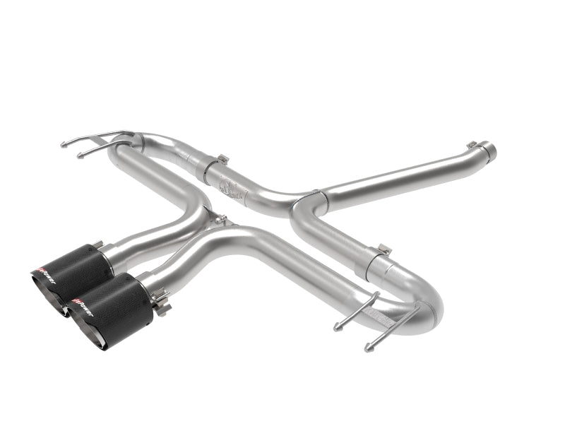 aFe Takeda 2-1/2in 304 SS Axle-Back Exhaust w/Carbon Tips 17-20 Honda Civic Sport L4-1.5L (t) - DTX Performance