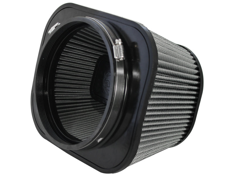 aFe MagnumFLOW Pro DRY S Universal Air Filter 7.13in F x (8.70x 10.60)in B x (6.50x8.60)in T x 5in H - DTX Performance