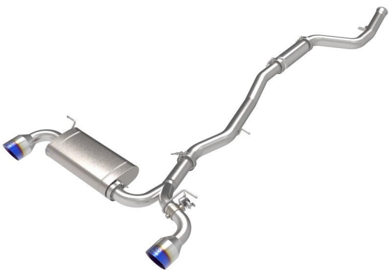 aFe POWER Takeda 2021 Toyota Supra 2.0L (t) 2.5in-3in 304 SS CB Exhaust w/ Blue Tips - DTX Performance