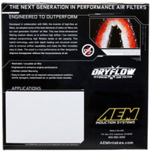 Load image into Gallery viewer, AEM 10 Dodge Ram 2500/3500 6.7L L6 DSL 11in L x 9.75in W x 6.5in H Replacement DryFlow Air Filter - DTX Performance