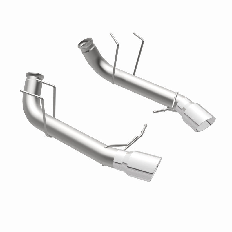 MagnaFlow 13 Ford Mustang Dual Split Rear Exit Stainless Axle-Back Cat Back Exhaust (Competition) - DTX Performance