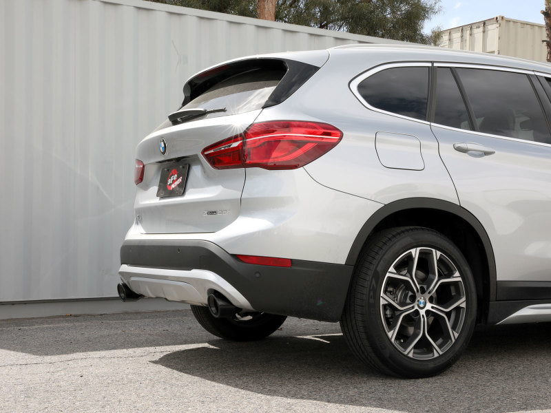 aFe MACHForce XP Exhausts Axle-Back 15-21 BMW X1 2.0L (t) (SS w/Black Tips) - DTX Performance