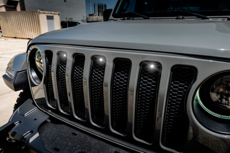 Oracle Pre-Runner Style LED Grille Kit for Jeep Wrangler JL - White - DTX Performance