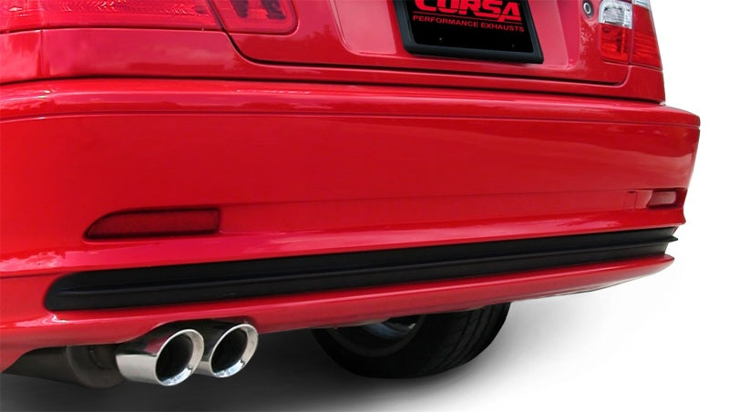 Corsa 01-06 BMW 325i/ci Convertible E46 Polished Sport Axle-Back Exhaust - DTX Performance