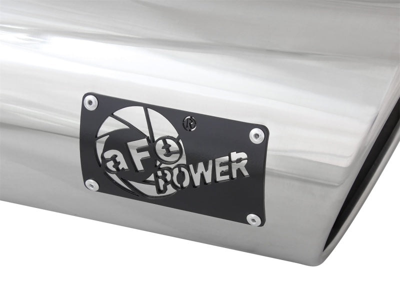 aFe Diesel Exhaust Tip Bolt On Polished 4in Inlet x 6in Outlet x 15in Long - DTX Performance