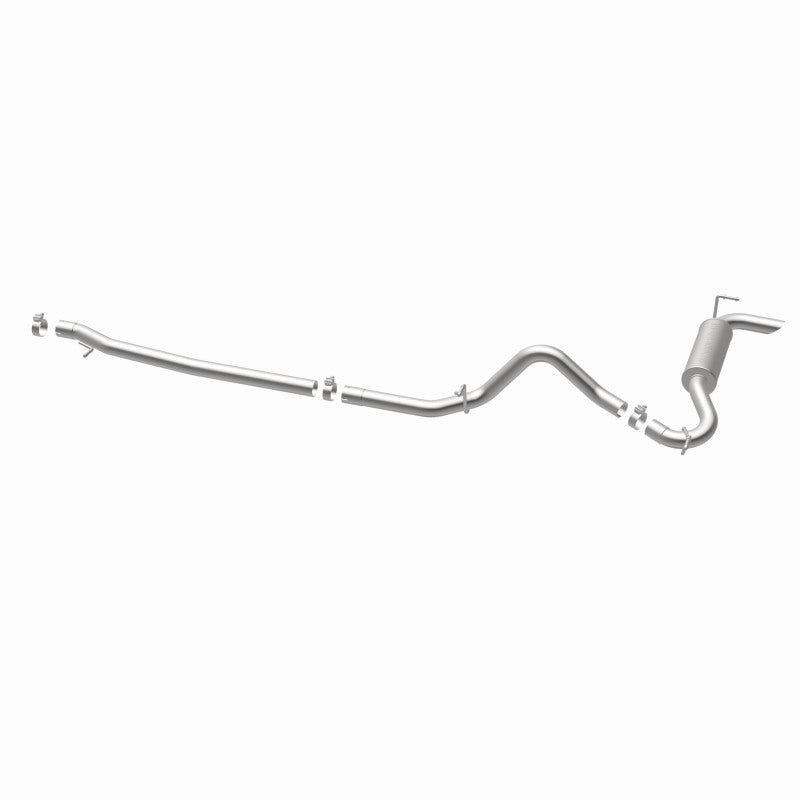 MagnaFlow 12-14 Jeep Wrangler 4dr Single Straight Rear P/S Exit Stainless C/B Performance Exhaust - DTX Performance