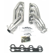 Load image into Gallery viewer, JBA 65-73 Ford Mustang 260-302 SBF 1-5/8in Primary Silver Ctd Mid Length Header - DTX Performance