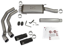 Load image into Gallery viewer, aFe Rebel Exhausts Cat-Back SS Ford F-150 04-08 V8 4.6/5.4L w/ Black Tips - DTX Performance