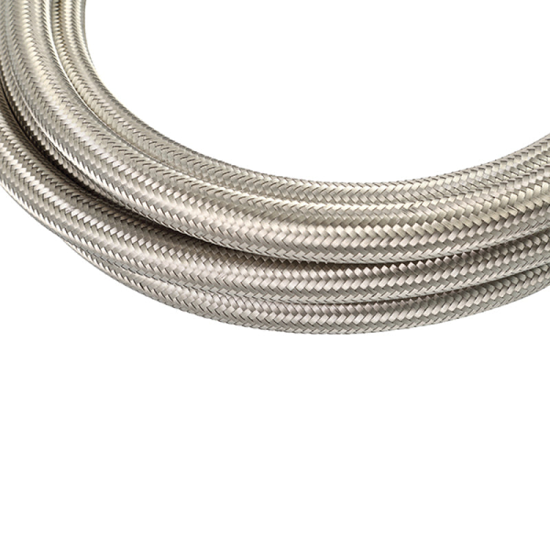 Mishimoto 10Ft Stainless Steel Braided Hose w/ -4AN Fittings - Stainless - DTX Performance